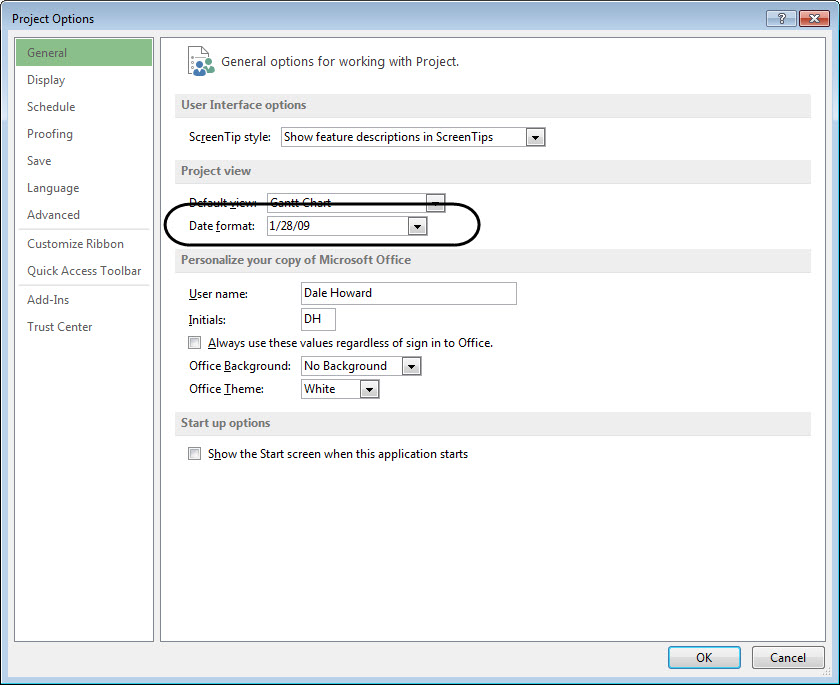 Set a Custom Date Format for a Table Project Management Best